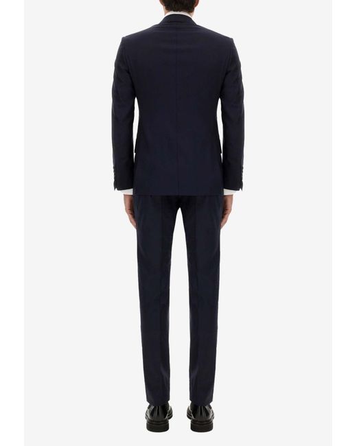 Tom Ford Blue Single-Breasted Wool Suit for men