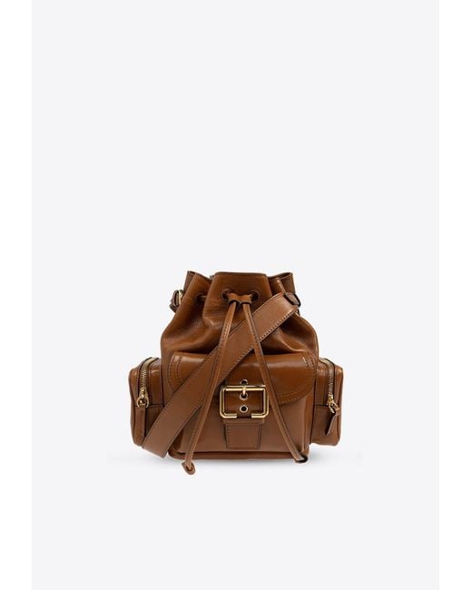 Chloé Brown Camera Bucket Bag