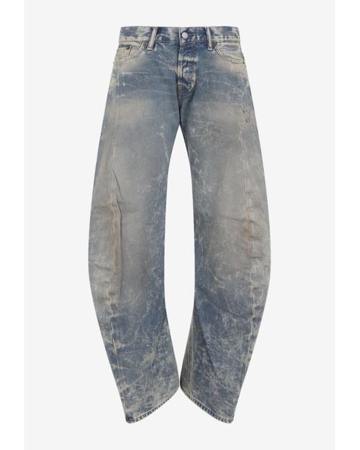 Acne Blue Goldmine Distressed Jeans