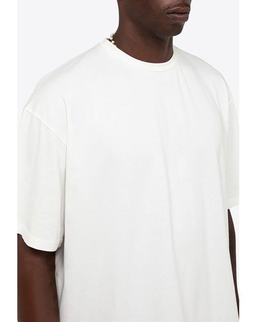 1989 STUDIO White Basic Short-Sleeved T-Shirt for men