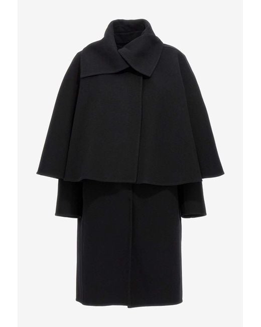 Chloé Black Chloã Coat With Cape