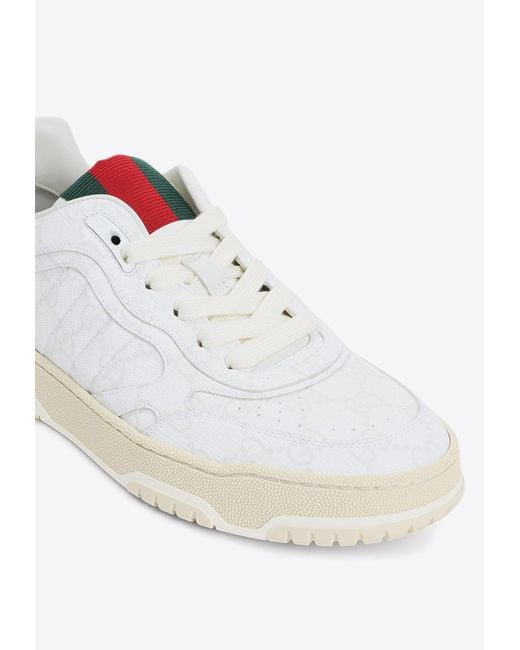 Gucci White Re-Web Monogram Sneaker