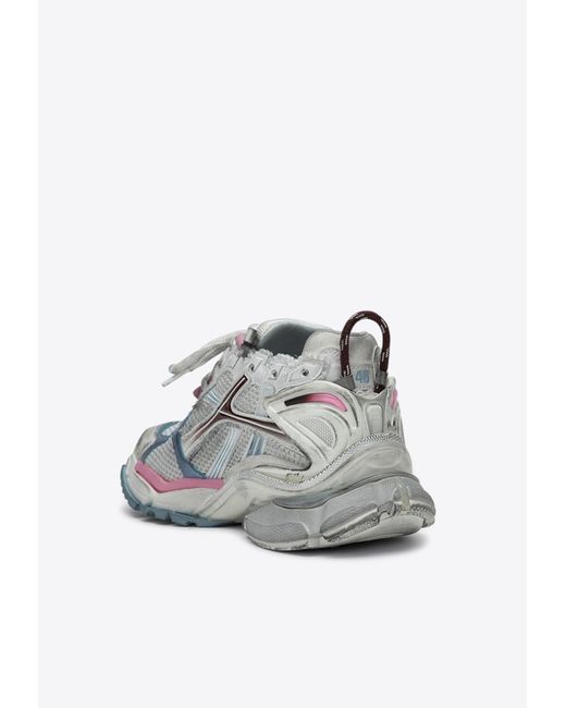 Balenciaga White Runner Low-Top Sneakers