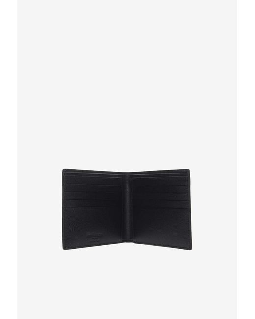 Saint Laurent White East/West Leather Bi-Fold Wallet for men