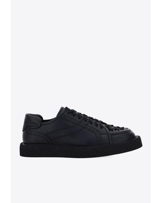 Dolce & Gabbana Black Modigliani Low-Top Sneakers for men