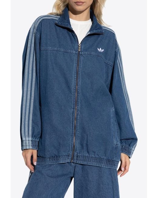 Adidas Originals Blue Adicolor Denim Adilenium Track Jacket