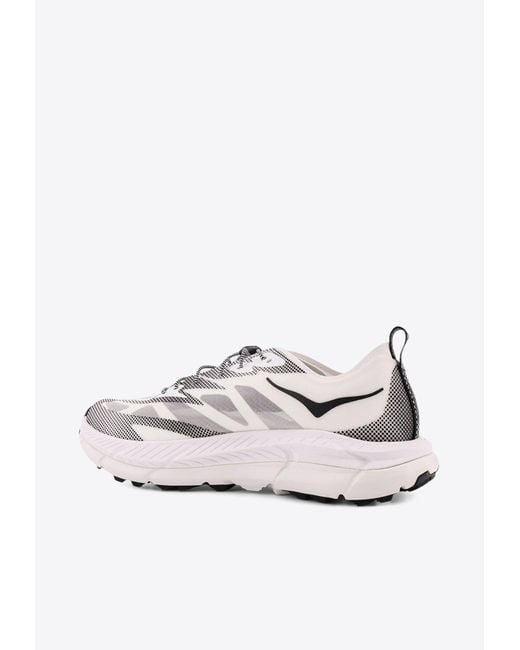 Hoka One One White U Mafate Speed 4 Lite Ts Low-Top Sneakers for men