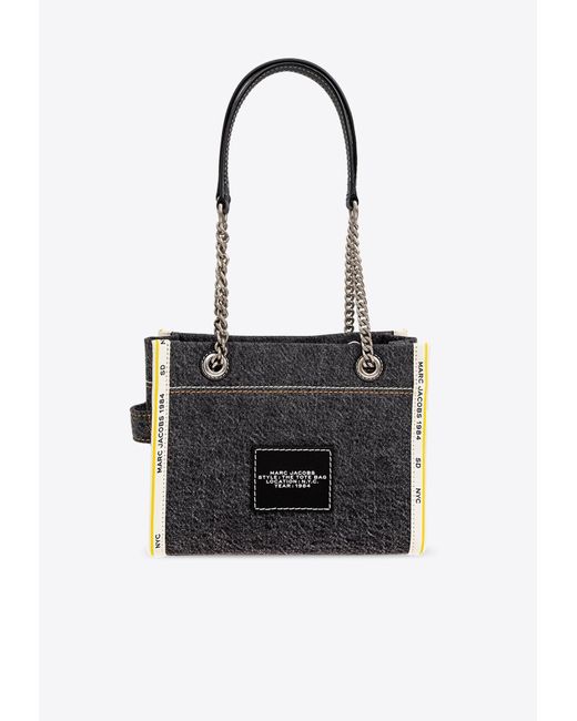 Marc Jacobs White Small Denim Tote Bag