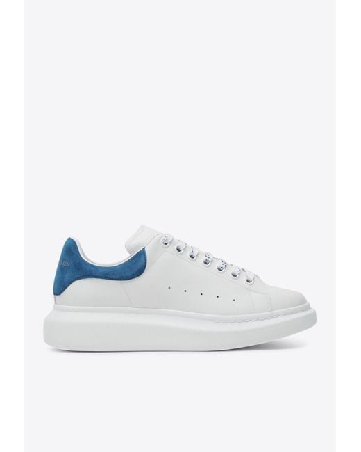 Alexander McQueen White Oversize Leather Sneakers for men