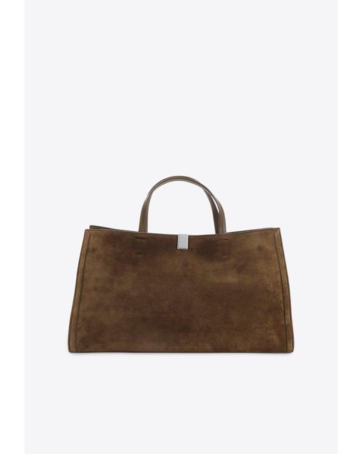 Phoebe Philo Brown Kit Cabas Medium Shoulder Bag