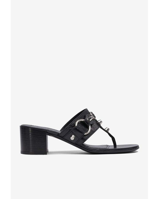 Balenciaga White City 50 Nappa Leather Sandals