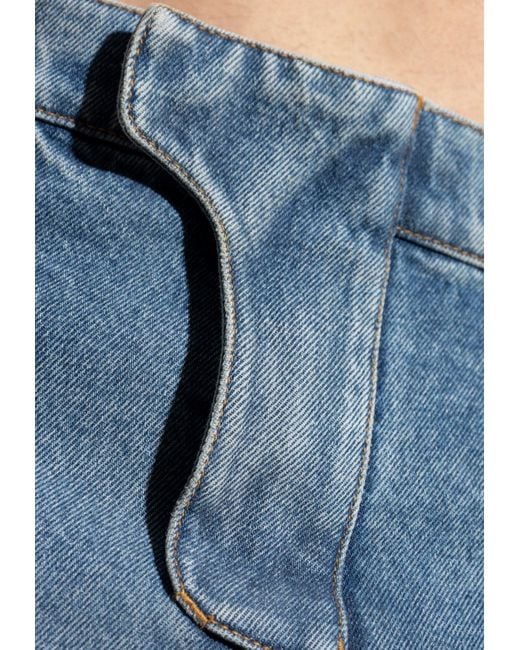 Balmain Blue Basic Straight-Leg Jeans for men
