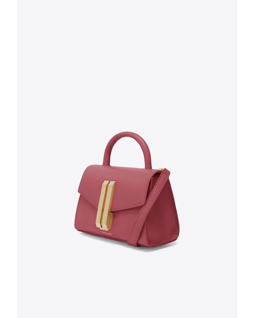 DeMellier London Nano Double Bar Lock Montreal Bag in Pink Lyst