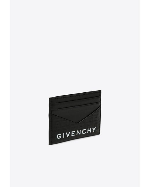 Givenchy White G-Cut Leather Cardholder