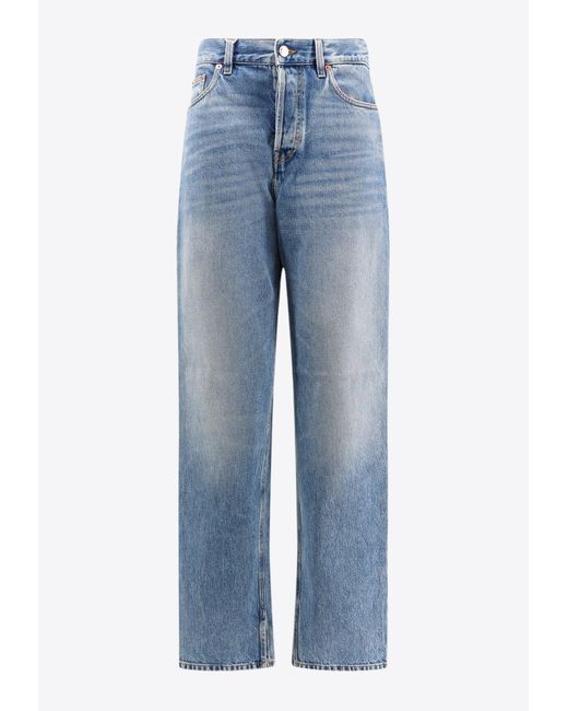 Gucci Washed Straight Leg Boyfriend Jeans in Blue Lyst Canada