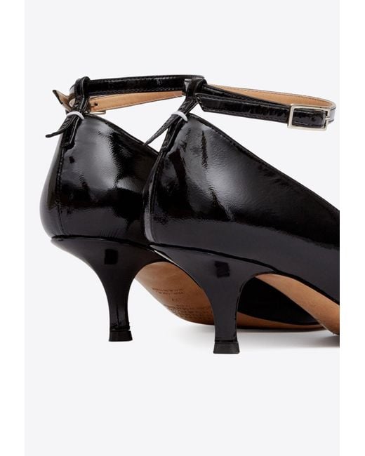 Maison Margiela White Kinkies 55 Leather Pumps