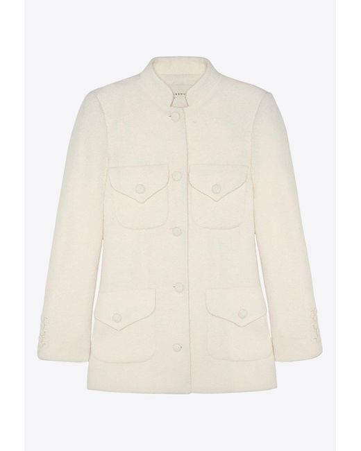 LIBEROWE Raja Signature Fine Tweed Jacket in White | Lyst