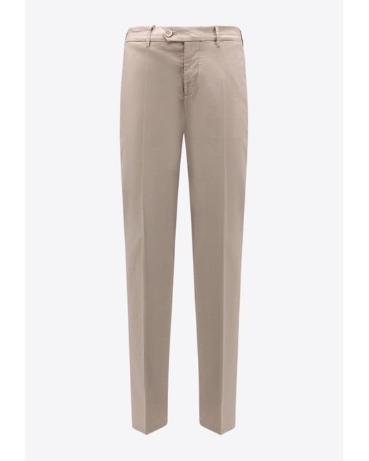 Brunello Cucinelli Natural Straight-Leg Chino Pants for men