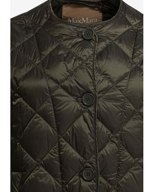 Max Mara Black Softd Quilted Jacket