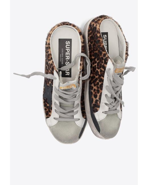 Golden Goose Deluxe Brand White Super-Star Leather Sabot Sneakers