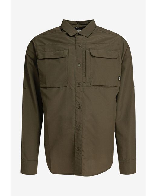 The North Face Green Sequoia Button-Up Shirt for men