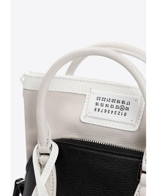 Maison Margiela Black Micro 5Ac Classique Leather Top Handle Bag