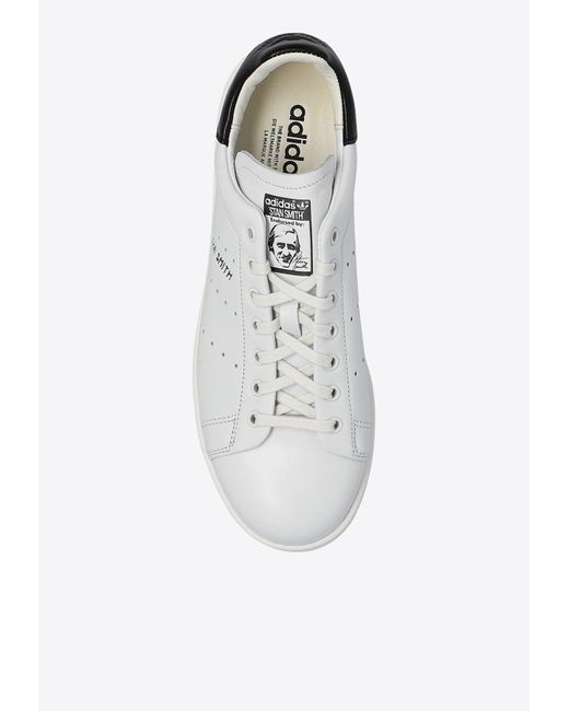 Adidas Originals White Stan Smith Leather Low-Top Sneakers