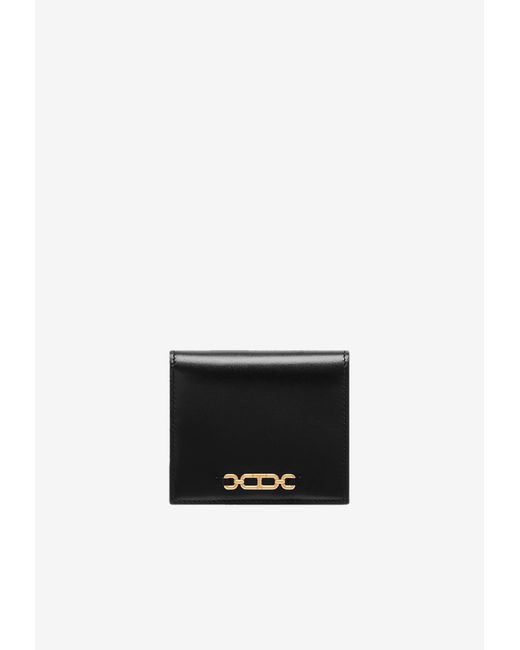 Tom Ford White Leather Compact Wallet