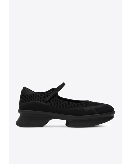 Prada Black Mesh Ballet Flats