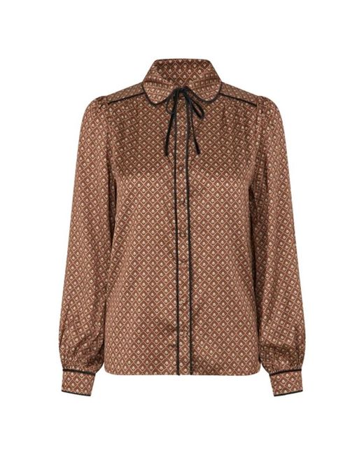 Dea Kudibal Brown Margitdea Silk Blouse