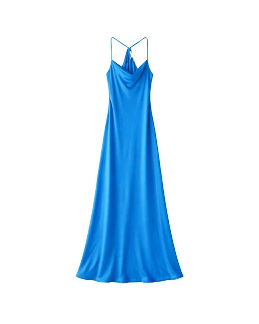 Nouvelle Silk95five Blue St Germaine Silk Dress
