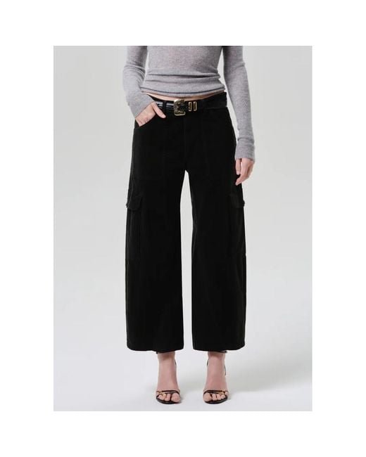Citizens of Humanity Black Thassos Twisted Seam Utility Corduroy Pant