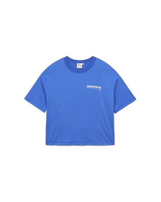 AP Blue Mexican Food Organic Cotton T-Shirt