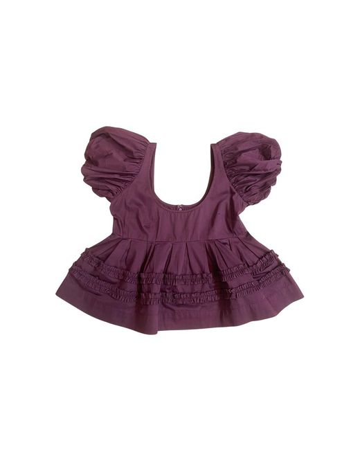 Damson Madder Purple Joy Organic Cotton Blouse
