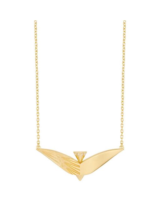 Rachel Jackson Metallic Celestial Bird Necklace