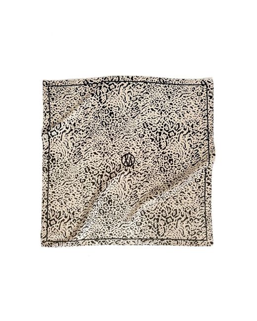lescarf Metallic Leo Silk Scarf 80