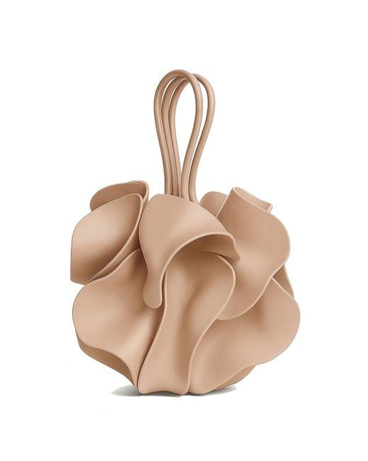 Farm Rio Natural Leather Flower Leather Bag