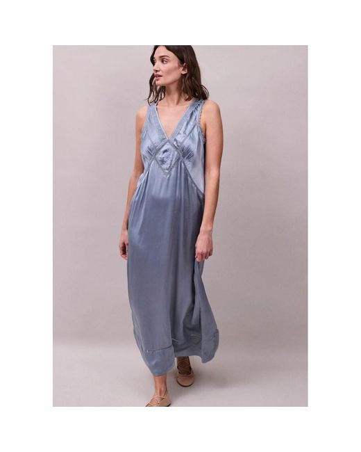 Faune Purple Primrose Satin Dress