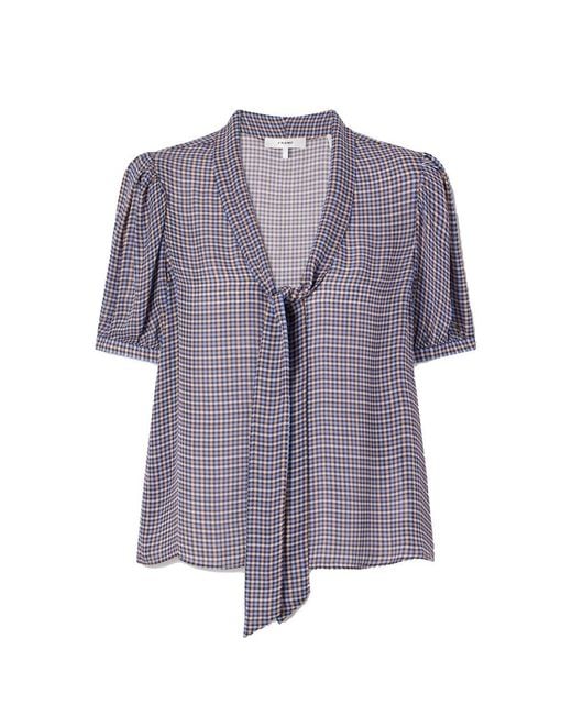 FRAME Purple Sonnet Silk Blouse