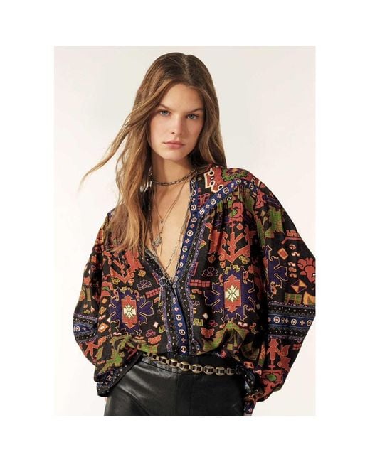 Ba&sh Brown Varone Blouse
