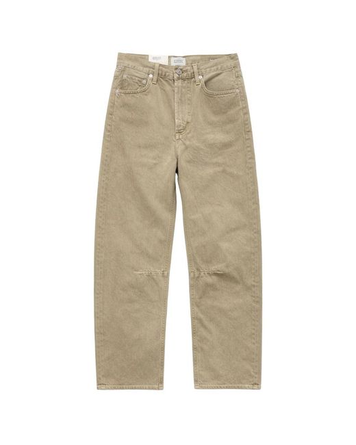 Citizens of Humanity Natural Miro Relaxed Barrel Leg High Rise Jean