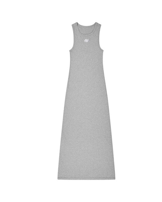 Munthe Gray Fezza Organic Cotton Tank Dress