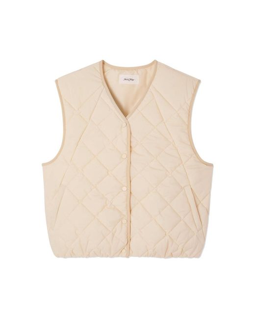 American Vintage Natural Yup Quilted Gilet