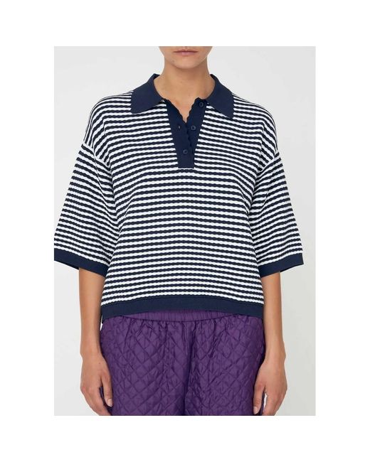 Stella Nova Blue Polo Knit