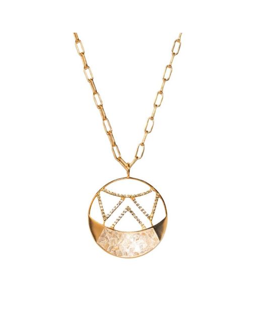 Shana Gulati Metallic Furaha Pendant Necklace