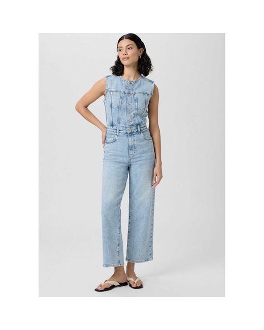 PAIGE Blue Cirie Sleeveless Jumpsuit