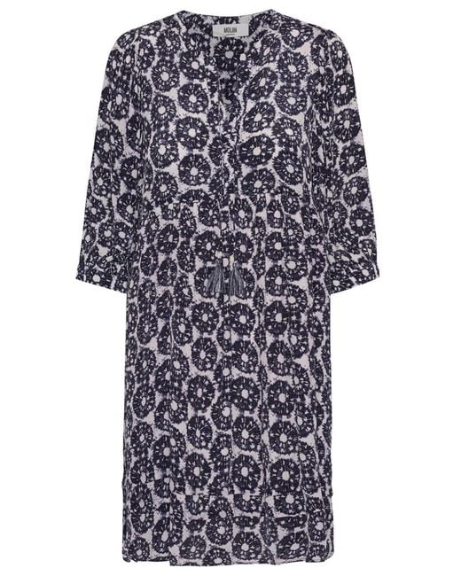 MOLIIN Copenhagen Winoa Dress in Blue | Lyst