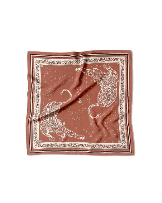 lescarf Pink Gemini Silk Scarf 65
