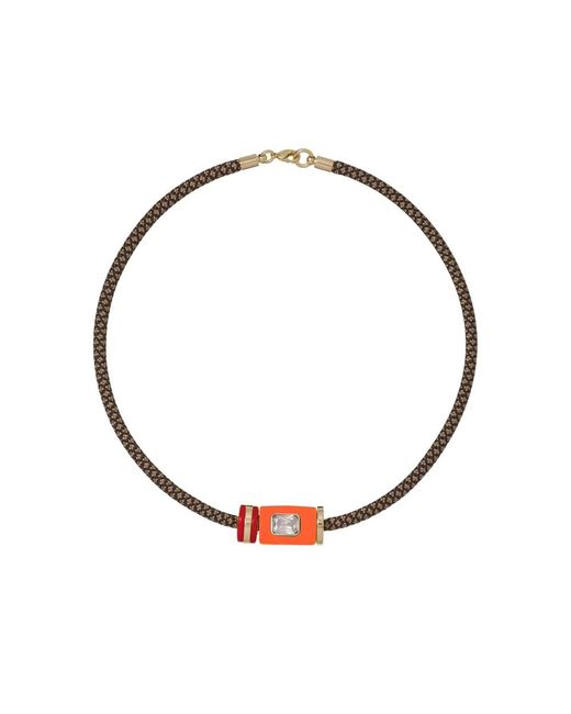 Roxanne Assoulin Metallic The Cylinder Cord Necklace