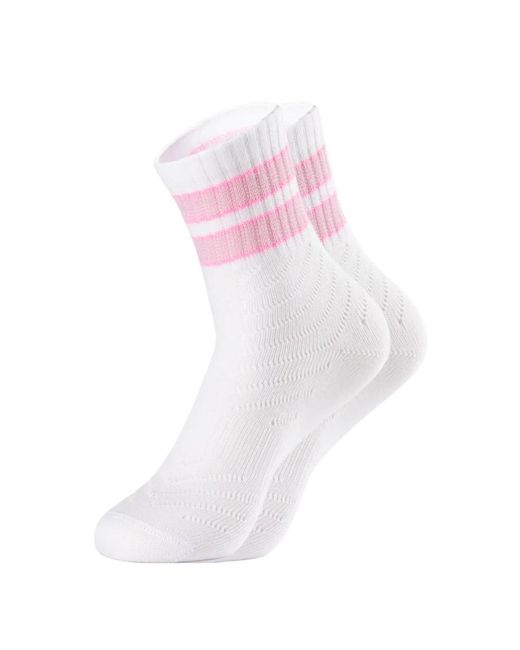 OOLY White Sporty Mesh Organic Cotton Socks